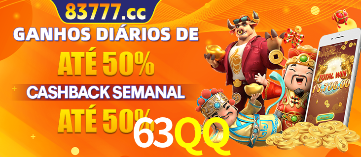 Anúncio de um membro ganhador do cassino 63QQ que ganhou R$2.193.486,00 jogando o slot PG Fortune Tiger, com os mascotes do jogo comemorando o prêmio.