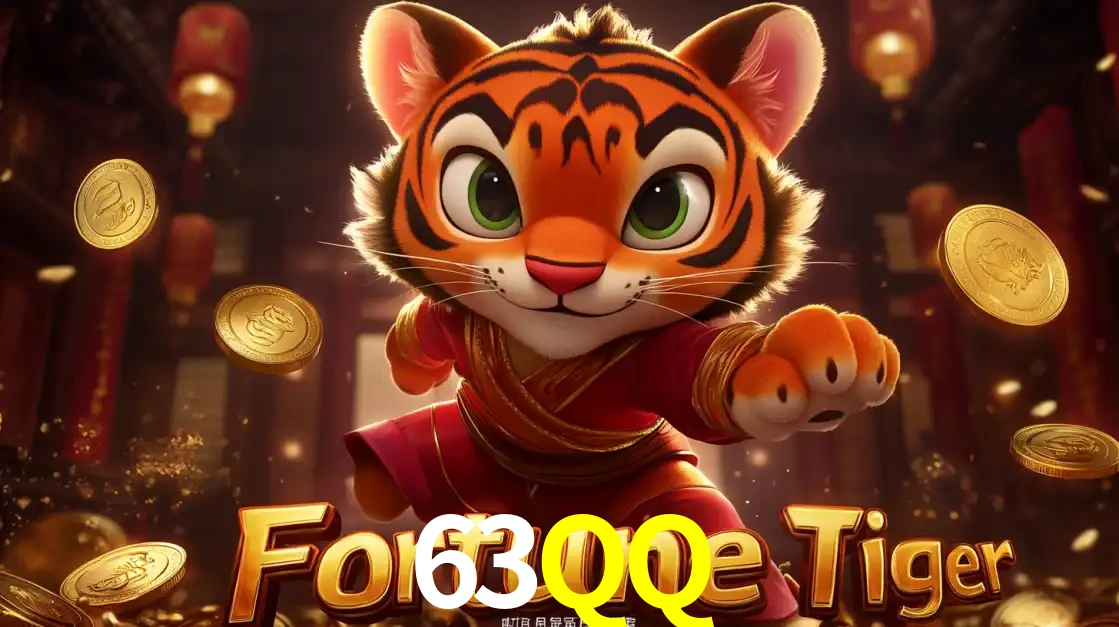 O carismático mascote do jogo de slot Fortune Tiger, um tigre fofo em pose de artes marciais, pronto para trazer sorte e multiplicadores de ganhos no cassino online 63QQ.
