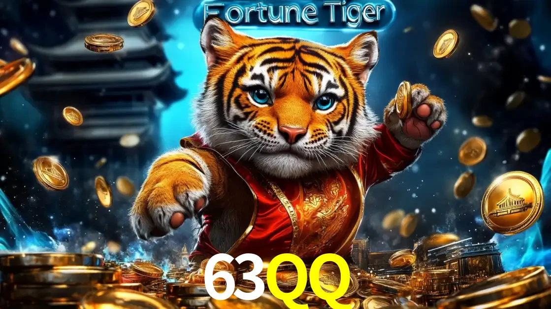 Imagem promocional do jogo de slot Fortune Tiger, com um tigre majestoso em traje tradicional cercado por uma fortuna em moedas de ouro, disponível agora no cassino 63QQ.